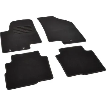 autokoberec Autokoberce textilní přesné černé / černé obšití - Kia Soul I (Typ AM) (2010-2014) 5-sedadel