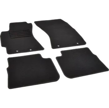 autokoberec Autokoberce textilní přesné černé / černé obšití - Subaru Forester III (Typ SH) (2008-2013) 5-sedadel
