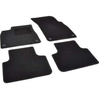 autokoberec Autokoberce textilní přesné černé / černé obšití - Audi Q8 (Typ 4M/F1) (2018-2023) 5-sedadel