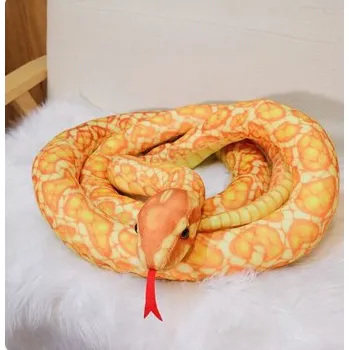 plyšák Čína Dlouhý plyšový had - více variant i velikostí Rozměry: 90-110 cm, Barva: zlatý had 1