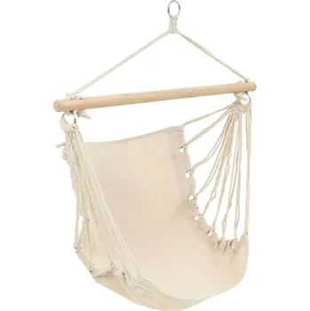 Houpací síť Houpací síť / sedátko, krémová, velká, textilní