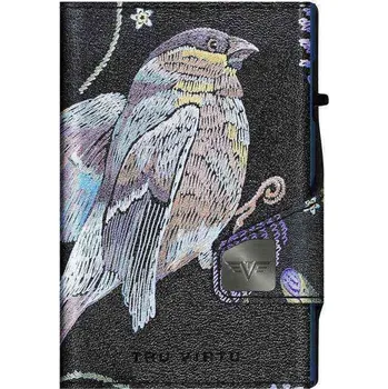 Peněženka Kožená peněženka TRU VIRTU CLICK & SLIDE 3D limitovaná edice - Bird & Clover