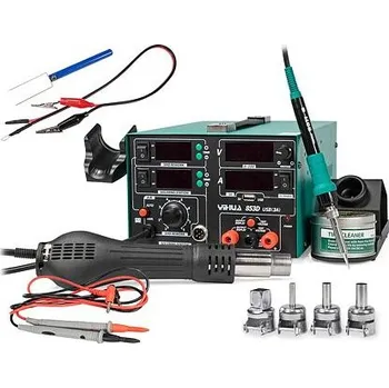 Páječka YIHUA 853D Kombinovaná pájecí stanice se zdrojem 0-15V / 3A + USB