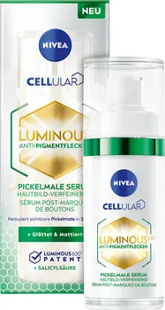 Pleťové sérum Nivea Cellular Luminous630 sérum proti pigmentovým skvrnám po akné 30 ml