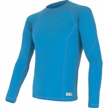 Pánská móda SENSOR MERINO DF pánské triko dl.rukáv modrá Velikost: XL