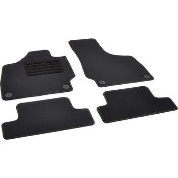 autokoberec Autokoberce textilní přesné černé / černé obšití - Audi TT (Typ 8J) (2006-2014) 5-sedadel