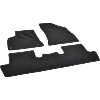 autokoberec Autokoberce textilní přesné černé / černé obšití - Peugeot 5008 I (2009-2017) 5-sedadel
