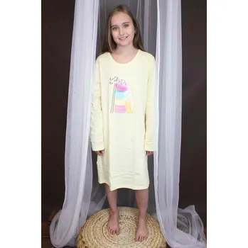 Chlapecké pyžamo Noční košile dětská Cornette 549 makronka žlutá Barva: žlutá, Velikost: 86-92