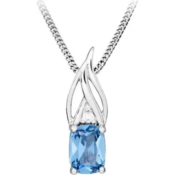 Řetízek Zlatnictví Helios Náhrdelník se zirkonem v barvě topazu