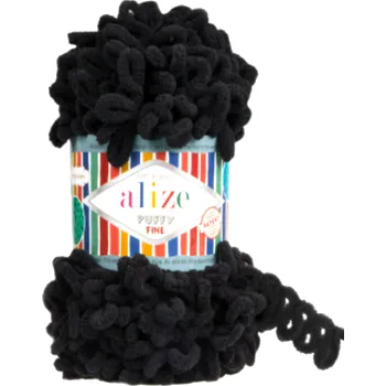 Puffy fine 60 černá