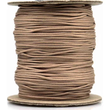 Dětské navlékací korálky Pro Háčkování Bižuterní šňůra 1,5 mm tmavě béžová 5 m