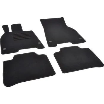 autokoberec Autokoberce textilní přesné černé / černé obšití - Mercedes-Benz EQS (Typ V297) (2021-2023) 5-sedadel