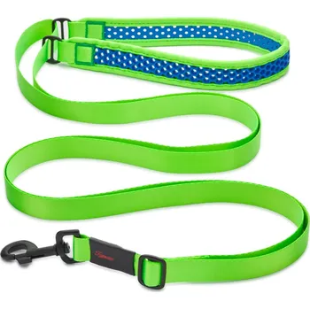 Vodítko pro psa Tamer Popruhové vodítko SOFTY | zelenomodré Délka: 3 m, Šířka držadla: 3,3 cm