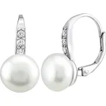 Silvego Stříbrné náušnice CASSIDY s pravou perlou Swarovski LPSP0639 + 2 měsíce na vrácení zboží