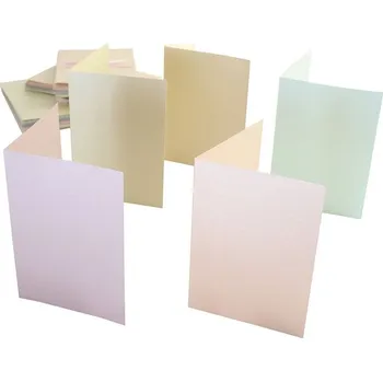 Obálka WEST DESIGN Sada A6 přání a obálky 50ks (240g/m2) perleťové pastelové