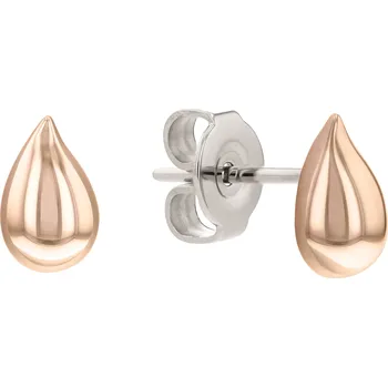 Náušnice Calvin Klein Jemné bronzové náušnice pecky Sculptured Drops 35000072 + 2 měsíce na vrácení zboží