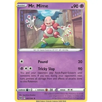 Sběratelská karetní hra Pokémon karta Mr. Mime 067/196 - Lost Origin
