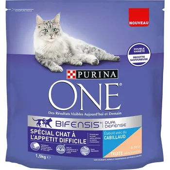 2x1,5kg Purina ONE Selective Palate s treskou a pstruhem