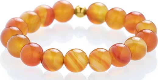 Náramek karneol – oranžový kámen