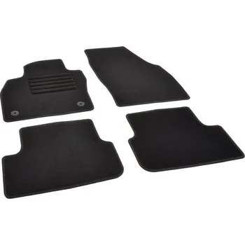 autokoberec Autokoberce textilní přesné černé / černé obšití - Škoda Fabia IV (Typ PJ) (2021-2023) 5-sedadel