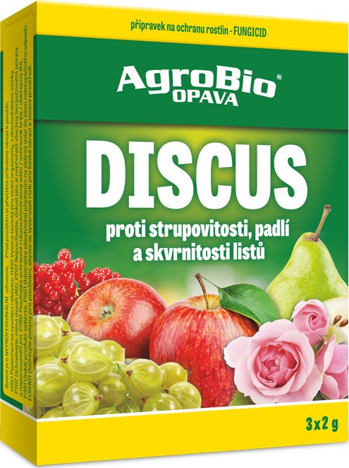 AgroBioOpava AgroBio Discus proti strupovitosti a padlí na révě a jabloních Velikost: 3x2g