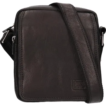 Pánská aktovka Pánská kožená taška přes rameno SendiDesign Janos - černá