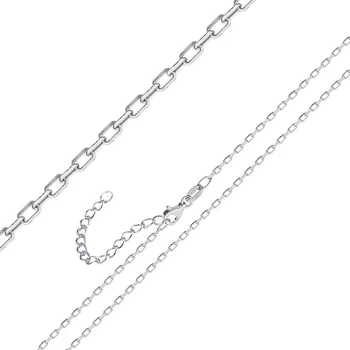 Řetízek Stříbrný řetízek očkový s prodloužením 38+3 cm, 40+3 cm Délka: 38 cm