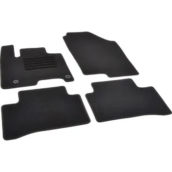 autokoberec Autokoberce textilní přesné černé / černé obšití - Hyundai Tucson IV (Typ NX4) MHEV (2020-2023) 5-sedadel
