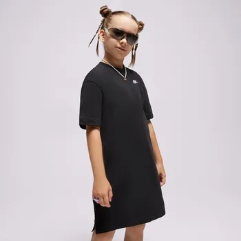 Dámské šaty Nike Šaty G Nsw Tshirt Drss Černá 128-137