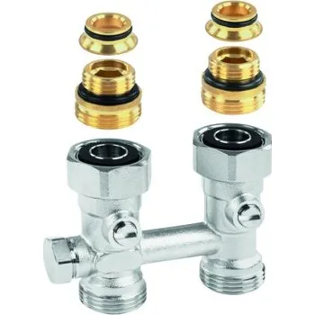 Stavebniny HONEYWELL Resideo V2461 Verafix-VK (H-blok) regulační a uzavírací šroubení, přímé, připojení potrubí 3/4", připojení OT 1/2", V2461DY15A