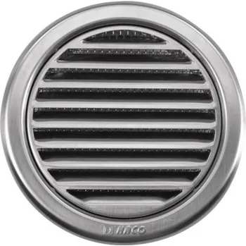 Větrací mřížka HACO NVM 150 větrací mřížka kruhová, prům. 150mm, se síťovinou, nerez
