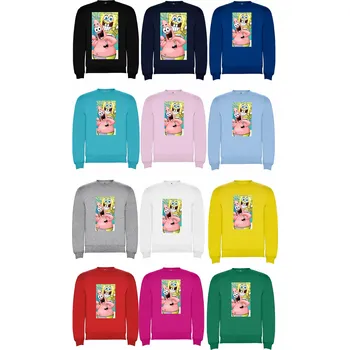 Pánské oblečení Mikina SpongeBob Crazy SpongeBob a Patrick Barva: Tyrkys, Velikost: 110/116 - 5/6let