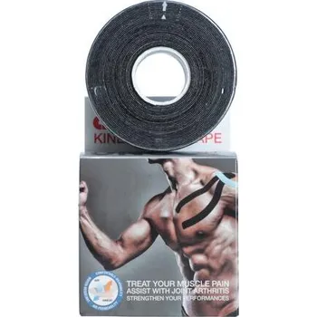 Tejpovací páska Kinezio tejp Ares 5 cm x 5 m, černý