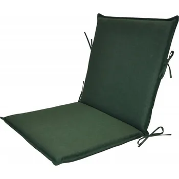 Podsedák Polstr na zahradní křeslo UNI s nízkým opěradlem - látka tmavě zelený melír