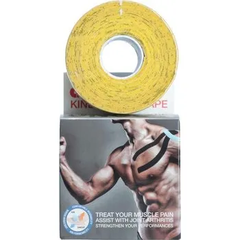 Tejpovací páska Kinezio tejp Ares 5 cm x 5 m, žlutý