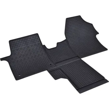 autokoberec Autokoberce gumové přesné s nízkým okrajem - Citroën Jumpy III (Typ V) (2016-2023) čtyřdílná sada / koberec přes tunel 2-sedadla