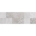 Snowdrops patchwork - obkládačka 20x60 šedá W477-002-1