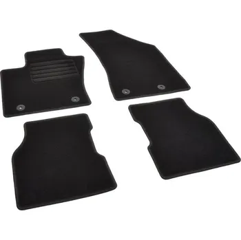 autokoberec Autokoberce textilní přesné černé / černé obšití - Jeep Compass II MHEV (2016-2023) 5-sedadel