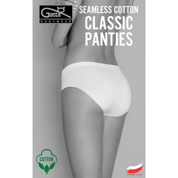 Kalhotky Kalhotky Gatta Seamless Cotton Classic Panties 41635 bílá/bílá XL