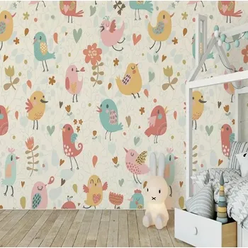 Fototapeta Solution Media 3D tapety - Ptáčci MU4800 4 - Slámová textura - Vliesová tapeta - 300g/m2