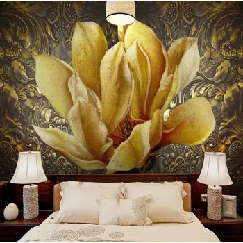 Fototapeta Solution Media 3D tapety - Zlatý květ MU4773 6 - Samolepící tapeta - 380-450g/m2