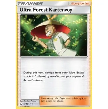 Sběratelská karetní hra Pokémon UNB 188/214 Ultra Forest Kartenvoy - Unbroken Bonds Stav: Excellent, Verze: REVERSE HOLO