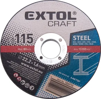 Řezný kotouč Extol Craft 106910 115 mm 5 ks