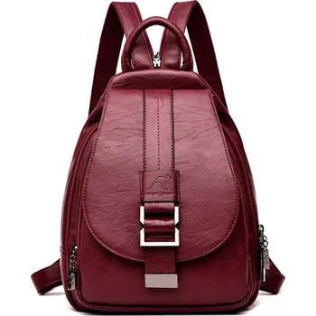Elegantní dámský batoh do města Barva: Vínová