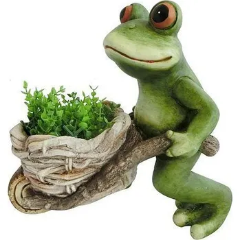 Zahradní dekorace Strend Pro Gecco 8164 žába s kolečkem