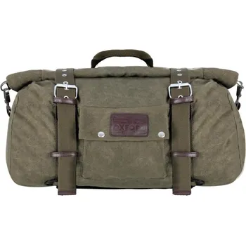 Zavazadlo na motocykl Brašna Roll bag Heritage, OXFORD (zelená khaki, objem 30 l)