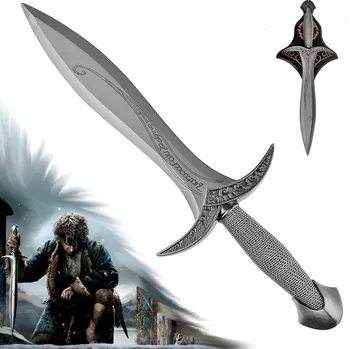 Replika zbraně AF Dýka na dopisy "BILBO'S STING" stříbrná - Pán prstenů