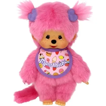 plyšák Sekiguchi Monchhichi holčička s bryndáčkem 20 cm