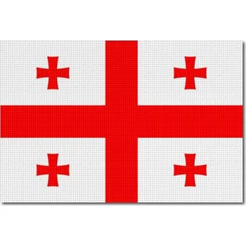 Vlajka Pelisport Gruzijská vlajka tištěná 6 x 4 cm