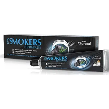 zubní pasta EVA Cosmetics Smokers Bělící zubní pasta Charcoal 50g